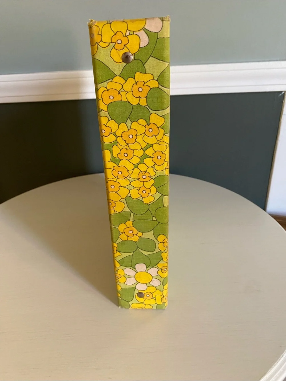Vintage MCM HyTone Canvas 3 Ring Binder 3/4